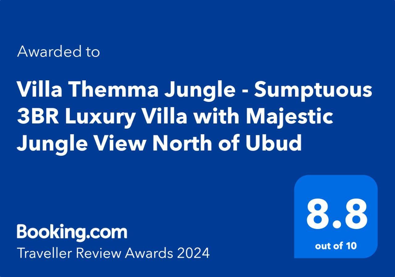 Villa Themma Jungle - Sumptuous 3Br Luxury Villa With Majestic Jungle View North Of Ubud Ngoại thất bức ảnh